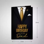 Greeting Card Happy Birthday Dad Daddy Father papa paa grandfather